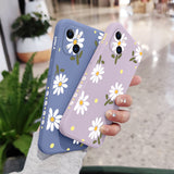 Daisy Flowers Silicone Case For iPhone
