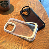 Clear Bumper Stand Holder Case for iPhone