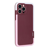 Color Border Grid Cooling Phone Case For iPhone