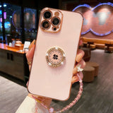 Ring Holder Strap Chain Case For iPhone