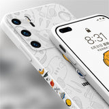 Cute Astronaut Silicone Phone Case For Huawei