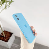 Cute Love Heart Frame Silicone Case For iPhone