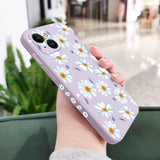 Daisies Among Grass Silicone Case For iPhone
