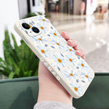 Daisies Among Grass Silicone Case For iPhone