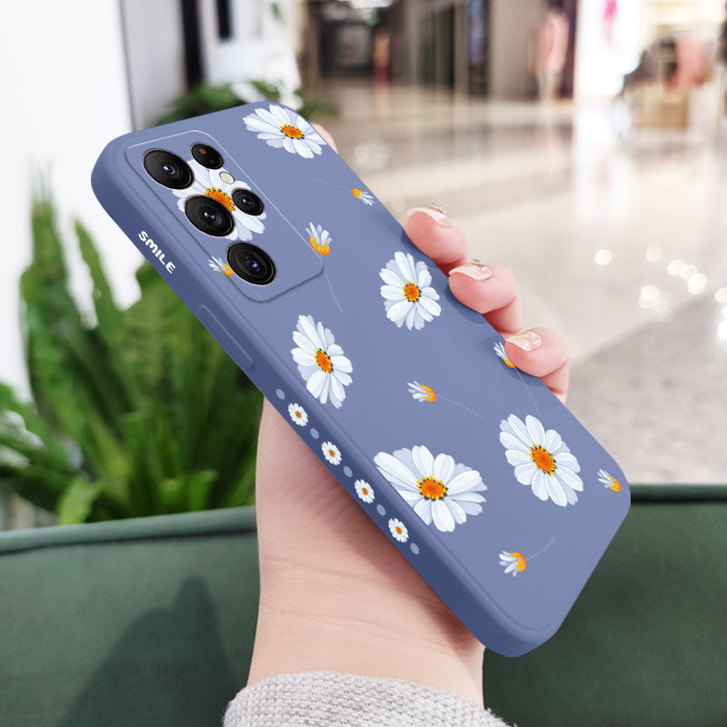 Daisies Flying Silicone Case For Samsung Galaxy