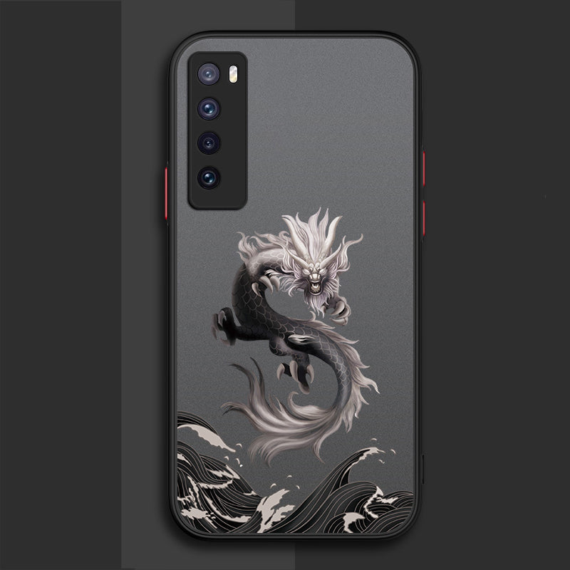 Dragon Pattern Translucent Matte Case for Samsung Galaxy