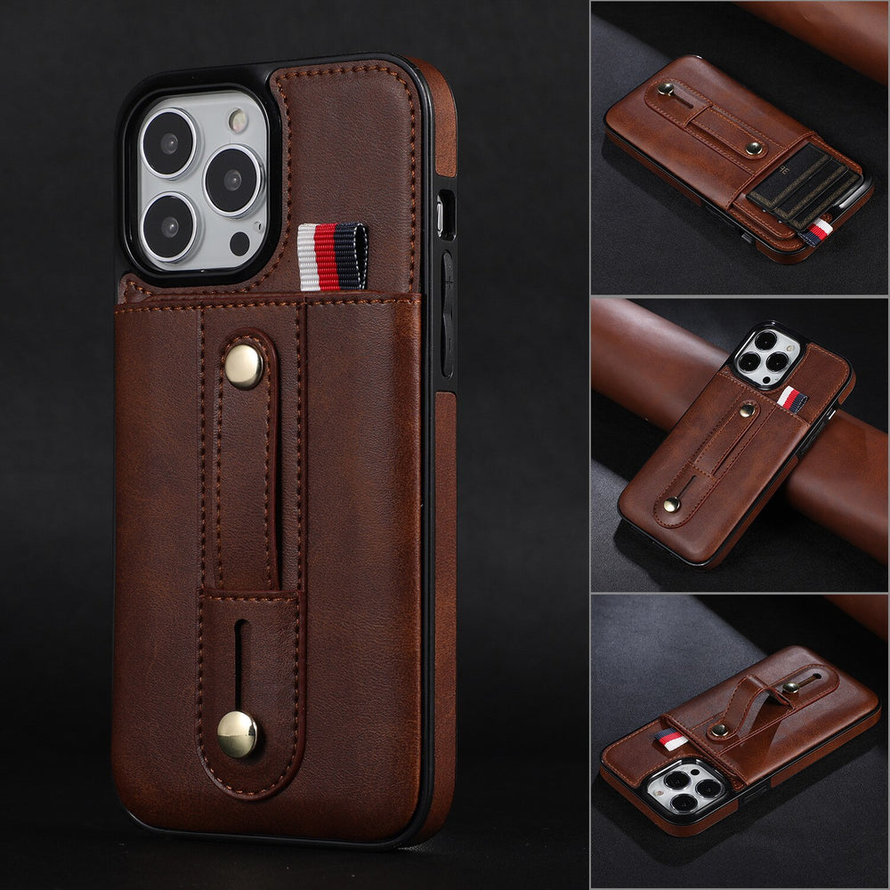 Vintage Card Slot Leather Case For iPhone