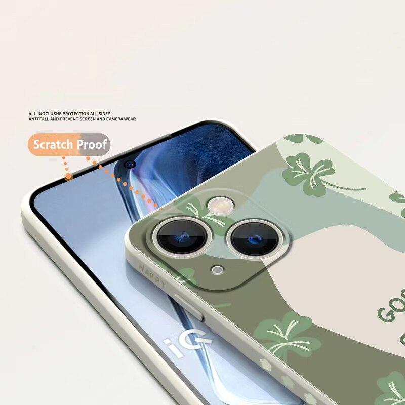 Flowers Silicone Phone Case For iPhone