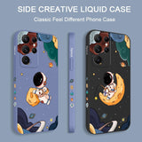 Flying Astronauts Silicone Case For Samsung Galaxy