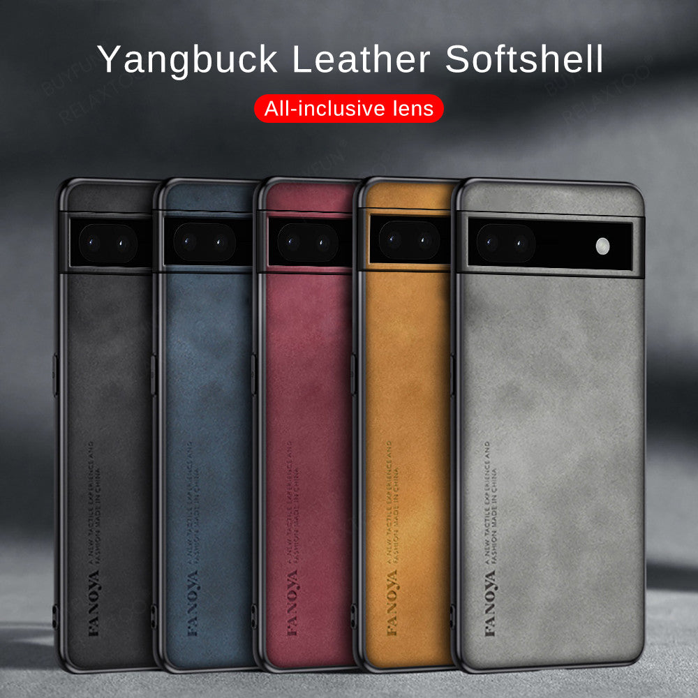 PU Leather Soft Back Cover for Google Pixel