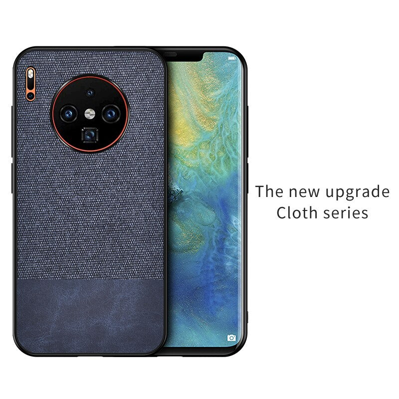 Cloth Pattern Back Case For Huawei.