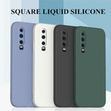 Square Original Liquid Silicone Case For Huawei