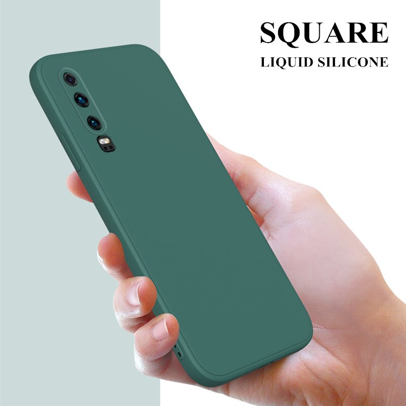 Square Original Liquid Silicone Case For Huawei