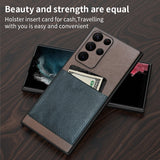 Slim Fit Leather Card Slots Case for Samsung