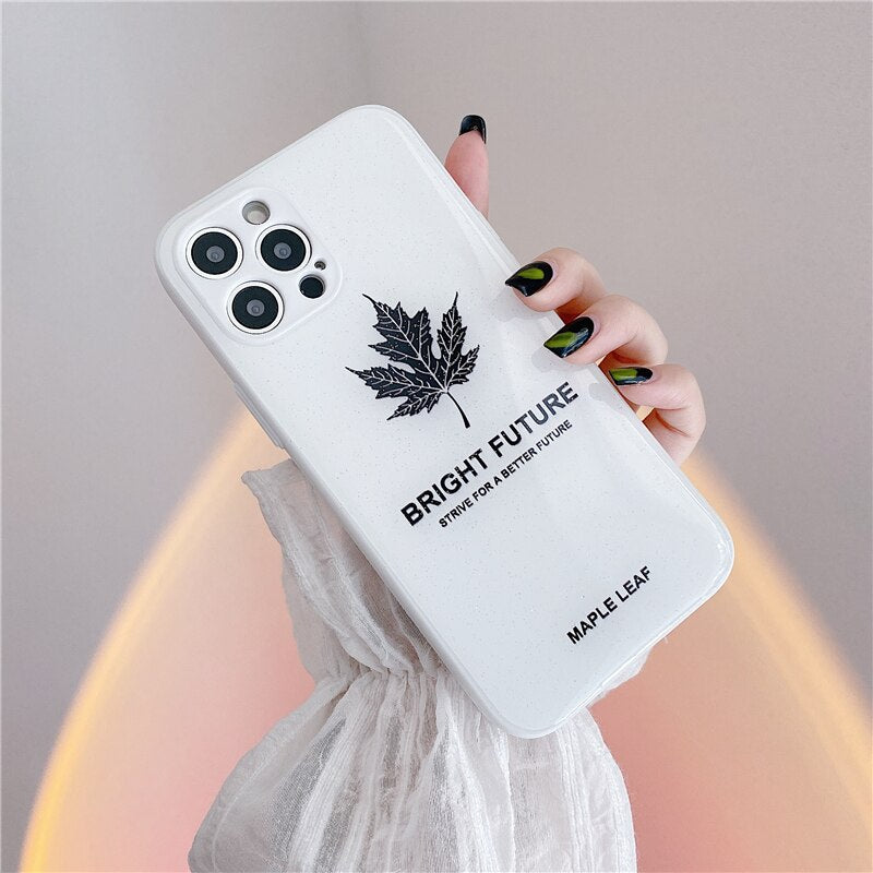 Maple Leaf Soft Phone Case For iPhone