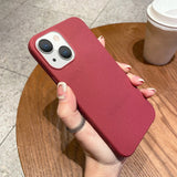 Sandstone Matte Soft Silicone Case For iPhone