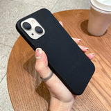 Sandstone Matte Soft Silicone Case For iPhone