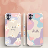 Flowers Silicone Phone Case For iPhone