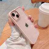 Clear Shockproof Bumper Case For iPhone