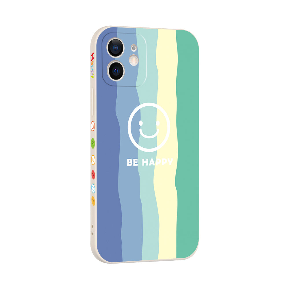 Smiley Rainbow Silicone Case for iPhone