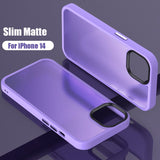 Ultra Thin Matte Transparent Case For iPhone