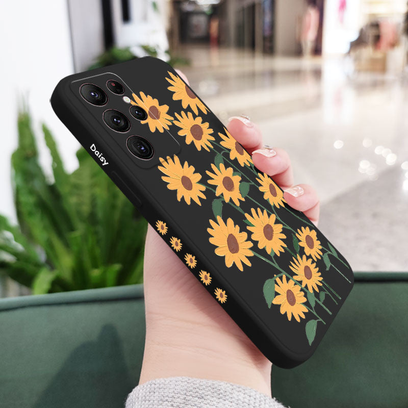 Sunflower Liquid Silicone Case for Samsung Galaxy