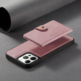 Genuine Magnetic Leather Wallet Case For iPhone