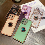 Ring Holder Shiny Soft Case For iPhone