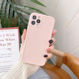 Full Cover Protector Solid Color Case for iPhone