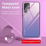 Gradient Tempered Glass Case for Samsung Galaxy