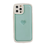 Love Heart Lens Protect Soft Case For iPhone