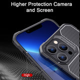 Carbon fiber Texture Live Stand Case for iPhone