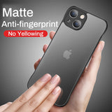 Ultra Slim Frameless Matte Hard Case For iPhone