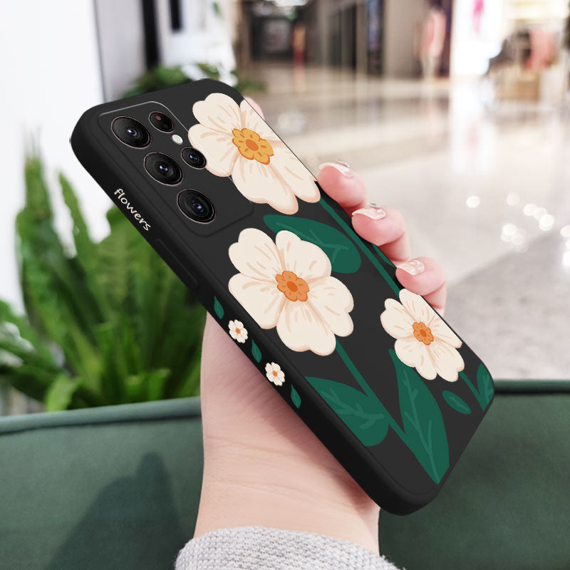 Flowers Silicone Case For Samsung Galaxy