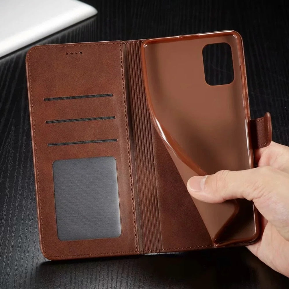 PU Leather Wallet Flip Case for iPhone