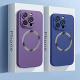 Silicone Matte Shockproof Case For iPhone