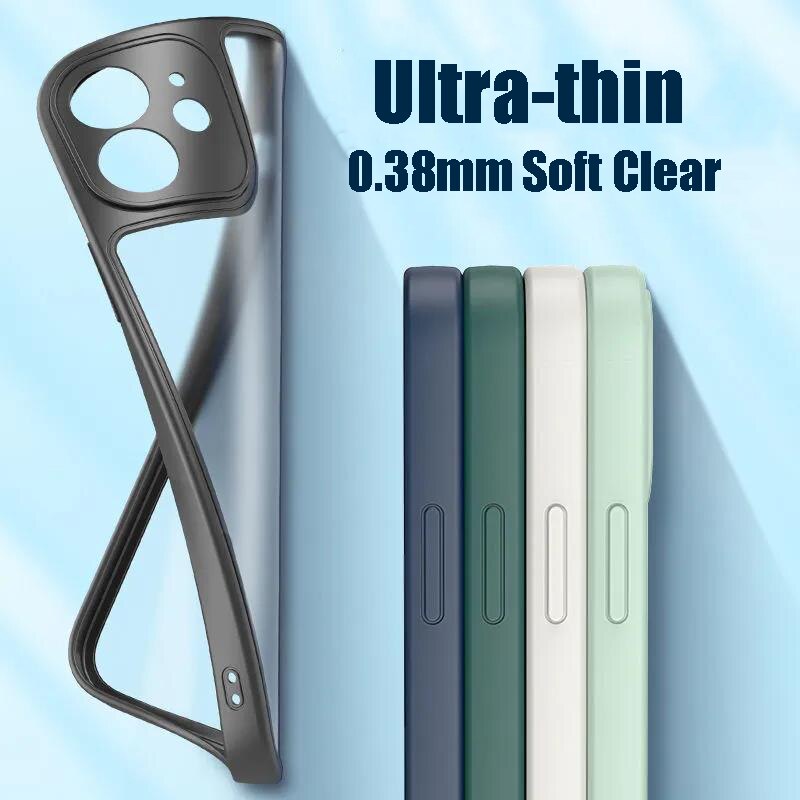 0.38mm Ultra Thin Matte Transparent Case For iPhone