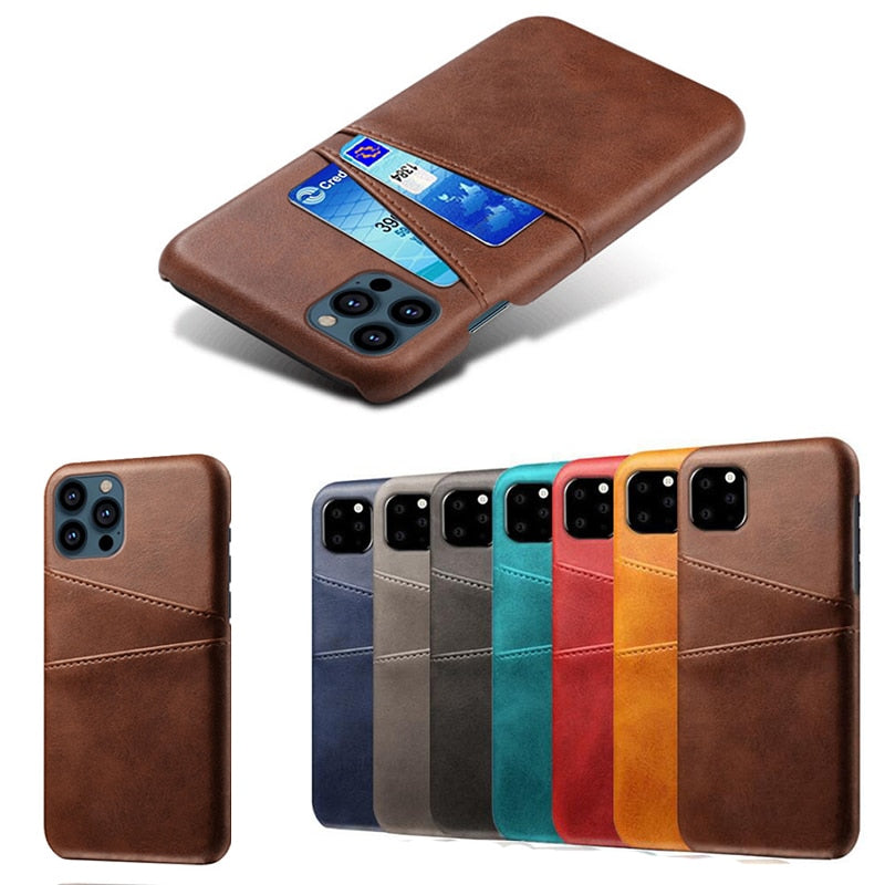 Card Holder Soft Phone Case for iPhone