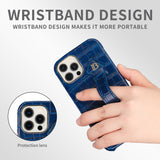 Wrist Strap Leather Case For iPhone