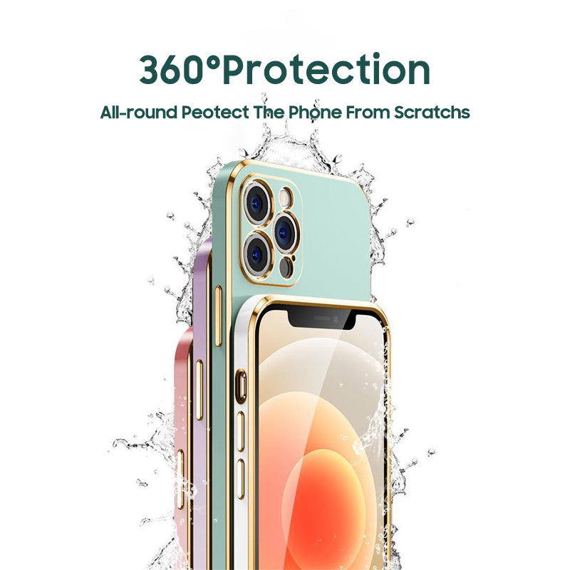 Solid Color Plating Soft Case For Samsung