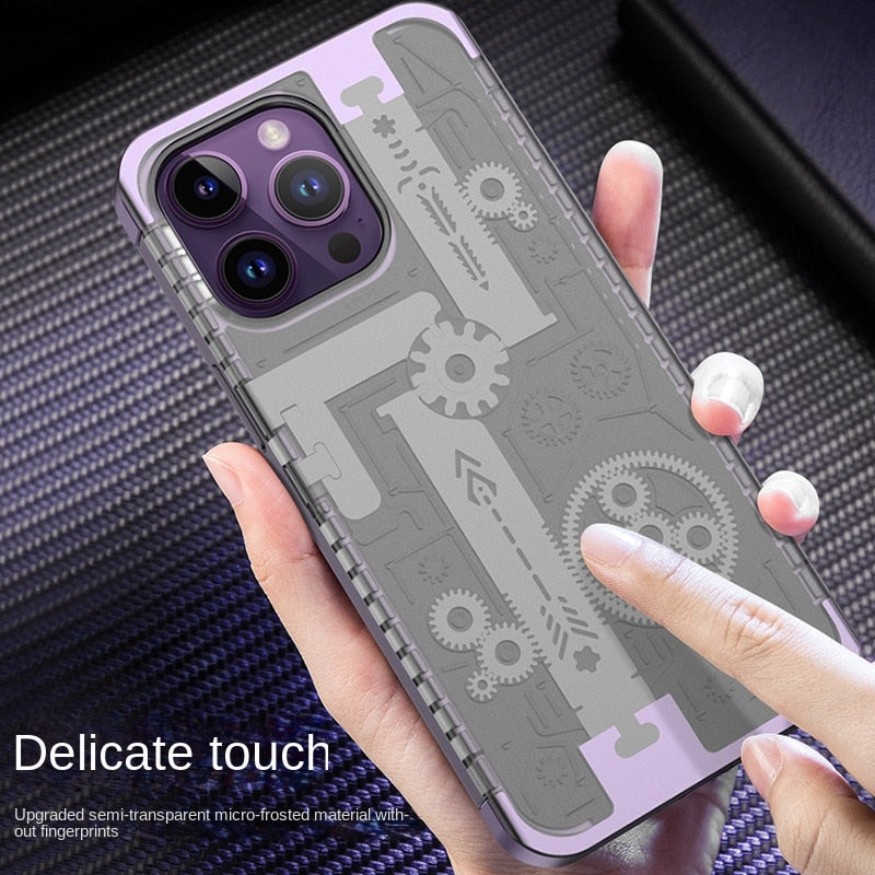 Heavy Duty Metal Armor Phone Case For iPhone