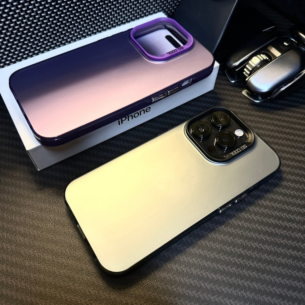 Laser Metallic Aurora Color Case For iPhone