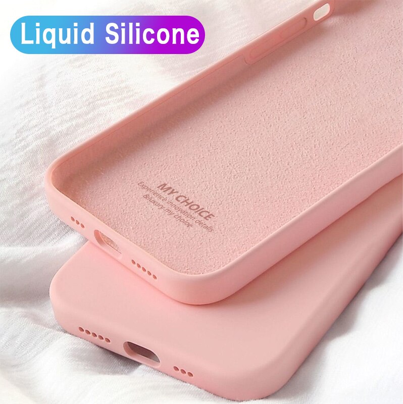 Candy Color Liquid Silicone Phone Case For iPhone
