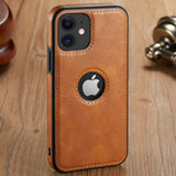 Business Style PU Leather Phone Case For iPhone