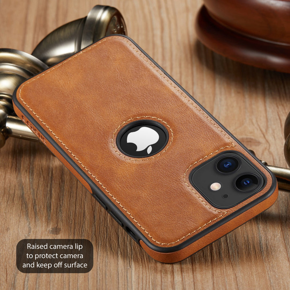 Business Style PU Leather Phone Case For iPhone