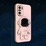 Plating Astronaut Stand Holder Case for Xiaomi Redmi