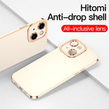 Lens Protection Shockproof Soft Case For iPhone