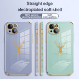 Plating Square Frame Case for iPhone