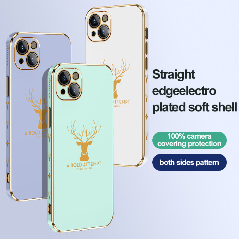 Plating Square Frame Case for iPhone