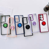 Ring Holder Clear Case For Samsung Galaxy